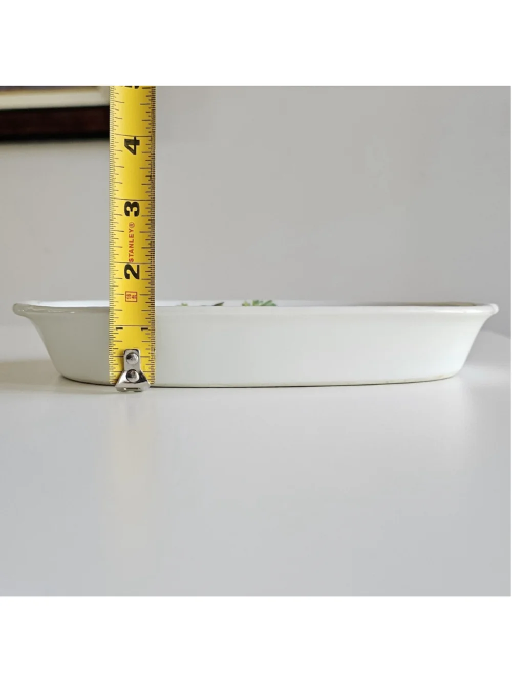 Haviland Limoges Aluminite Frugier Oval Casserole Baker Dish, Onion Harvest 9.5